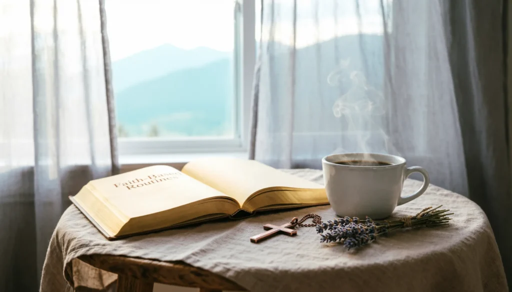 Faith-based routines for positive mornings