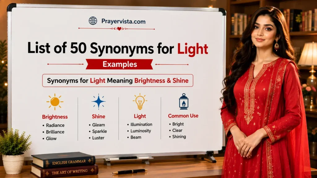 List of 50 Synonyms for Light Examples