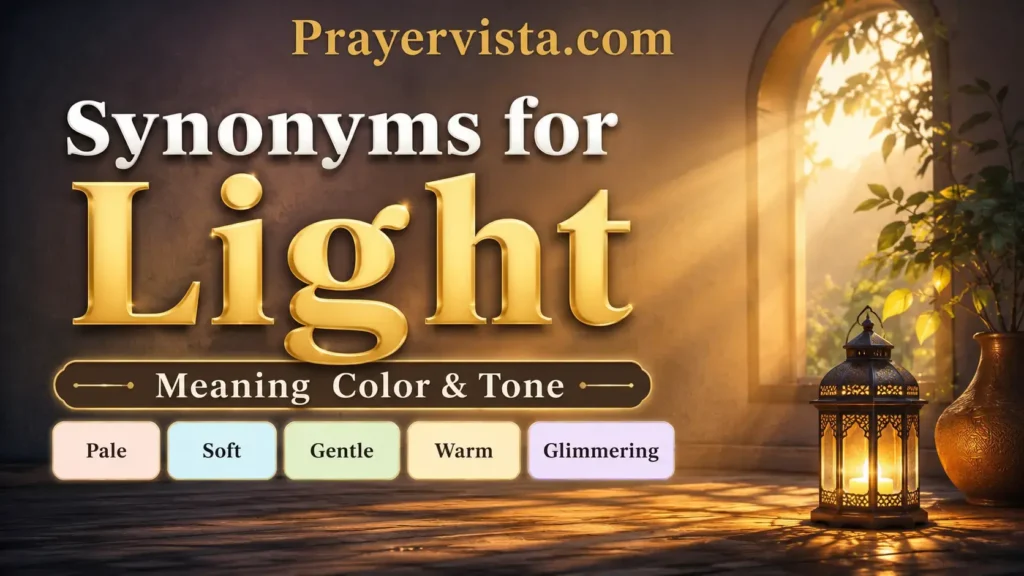 Synonyms for Light Meaning Color & Tone
