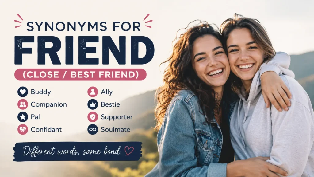 Synonyms for Friend (Close / Best Friend)