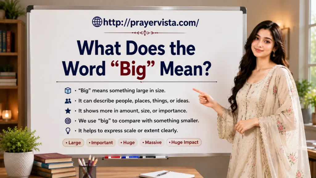 What Does the Word “Big” Mean?