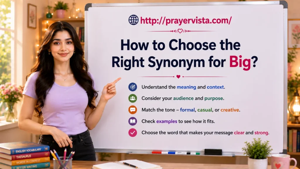 How to Choose the Right Synonym for Big?