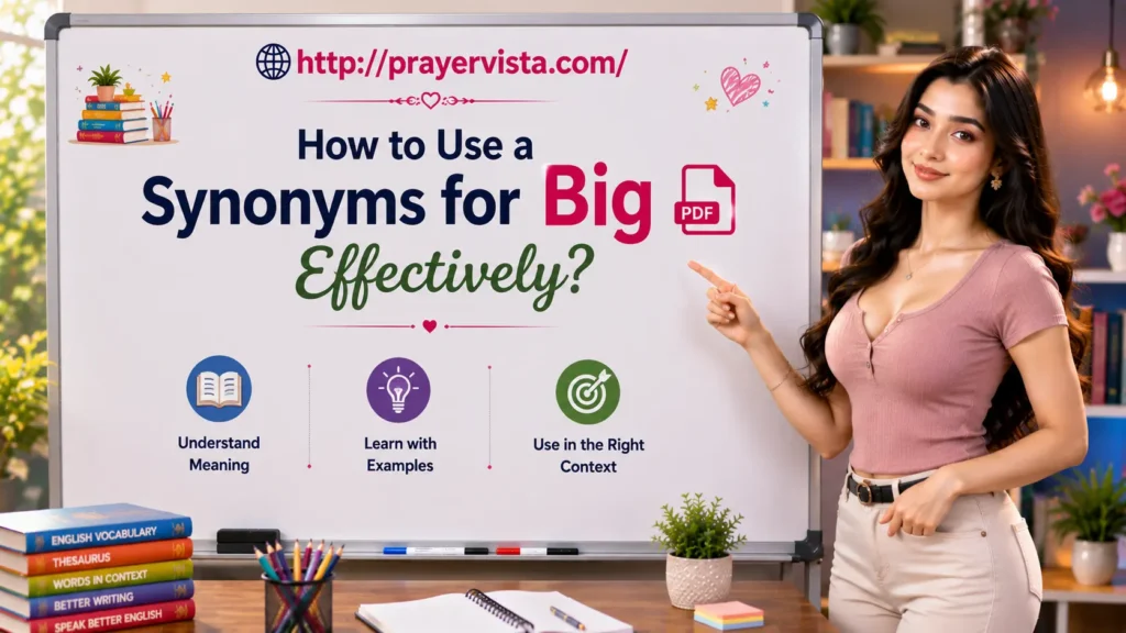 How to Use a Synonyms for Big PDF Effectively?
