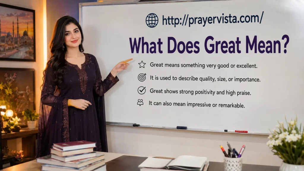 What Does Great Mean?