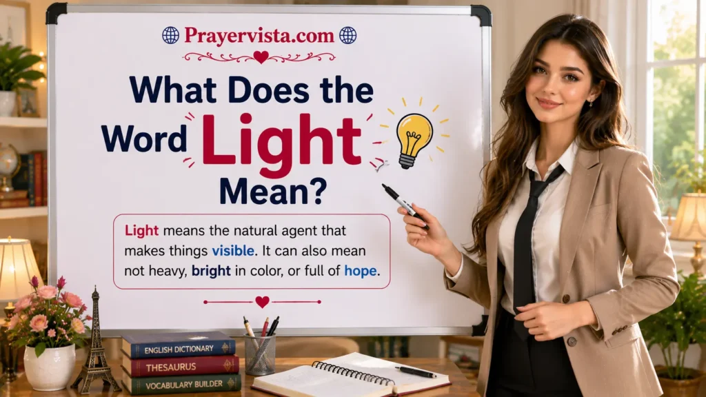 What Does the Word Light Mean?