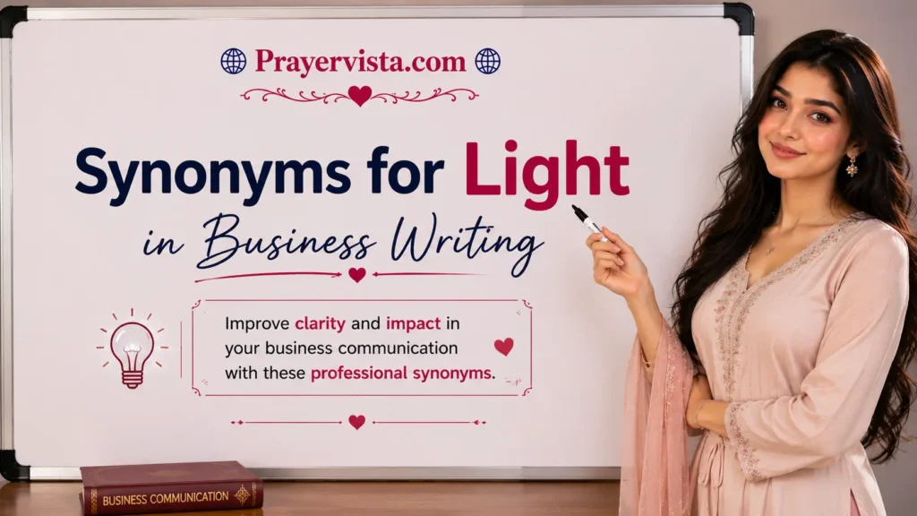 Synonyms for Light in Business Writing