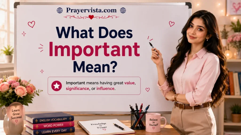 What Does Important Mean?