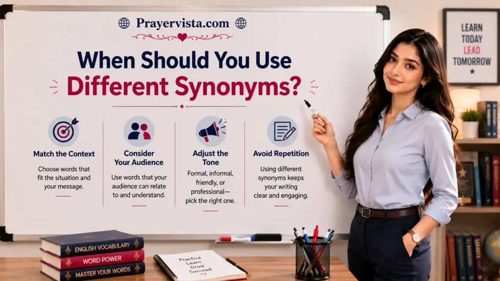 When Should You Use Different Synonyms?