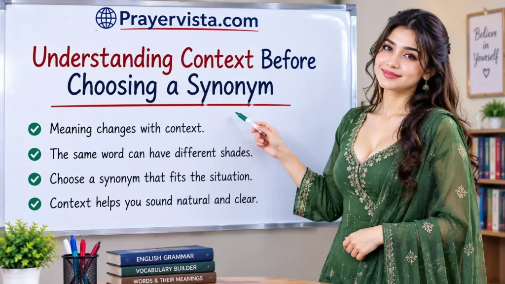 Understanding Context Before Choosing a Synonym