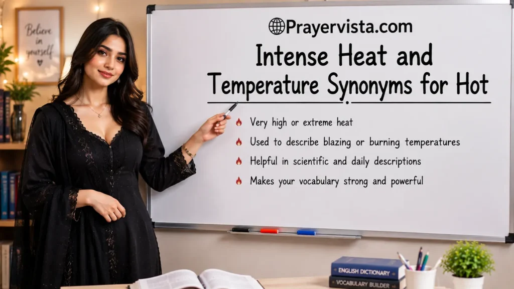 Intense Heat and Temperature Synonyms for Hot