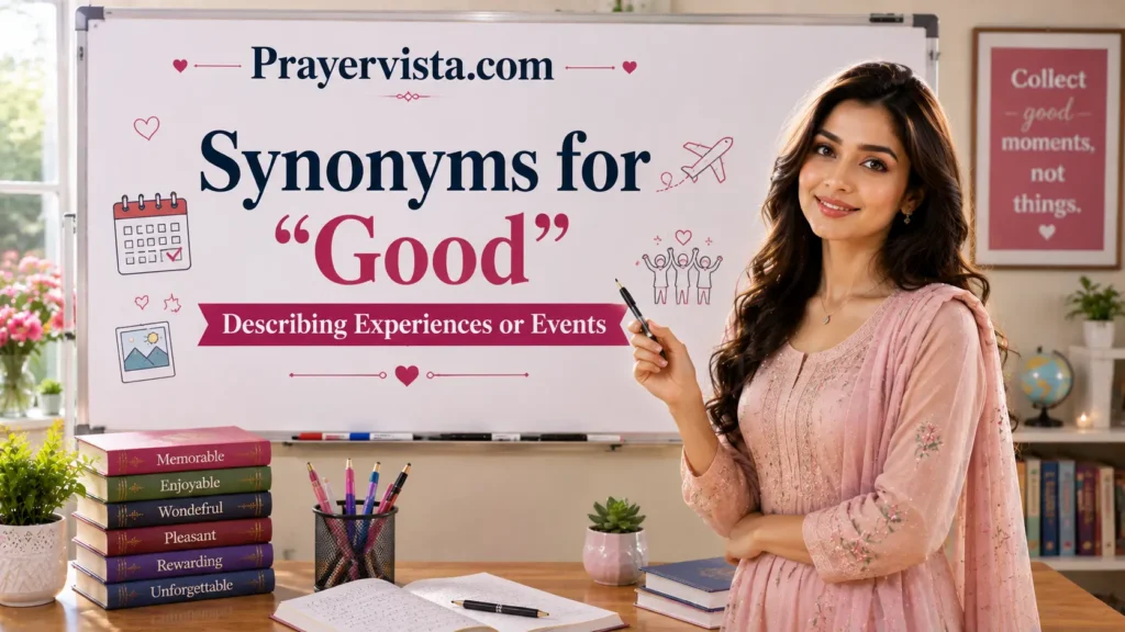 Synonyms for "Good" Describing Experiences or Events