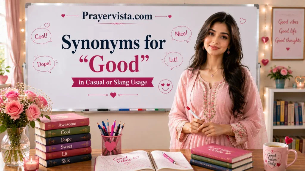 Synonyms for "Good" in Casual or Slang Usage