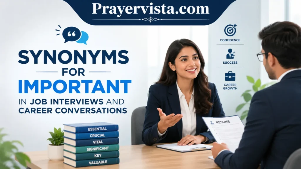 Synonyms for Important in Job Interviews and Career ConversationsSynonyms for Important in Job Interviews and Career Conversations
