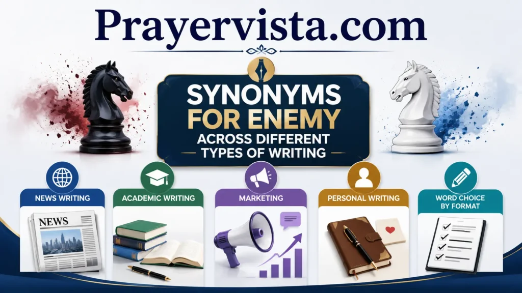 Synonyms for Enemy Across Different Types of Writing
