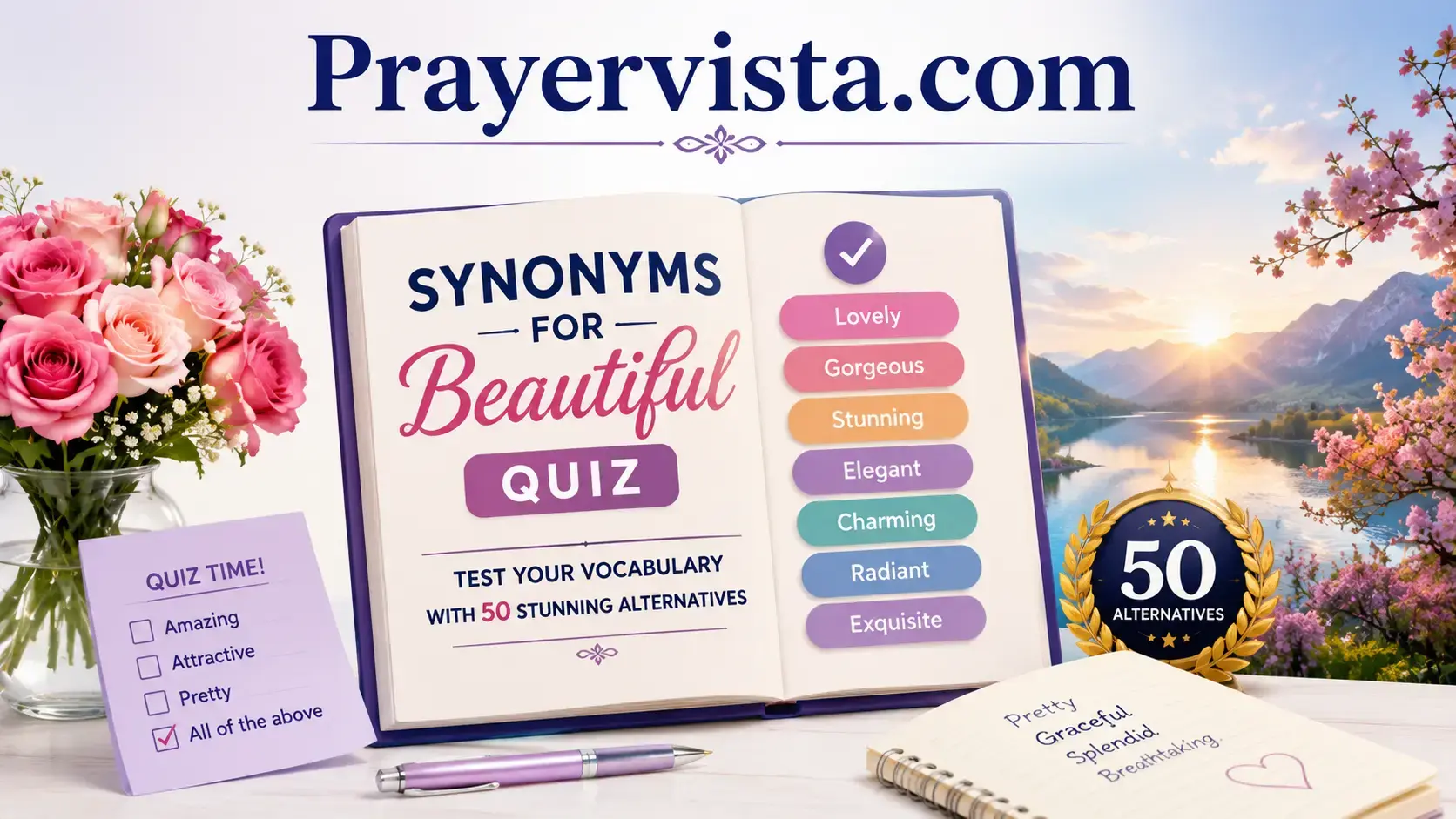 synonyms for beautiful quiz