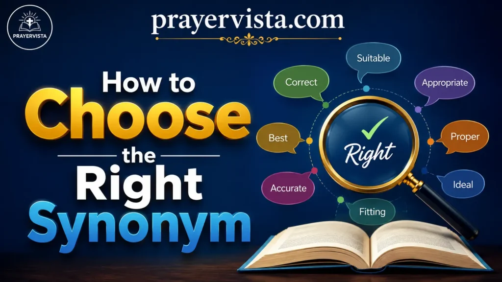 How to Choose the Right Synonym