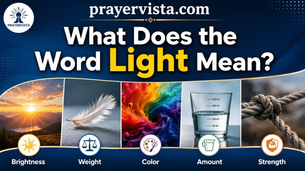 What Does the Word Light Mean?