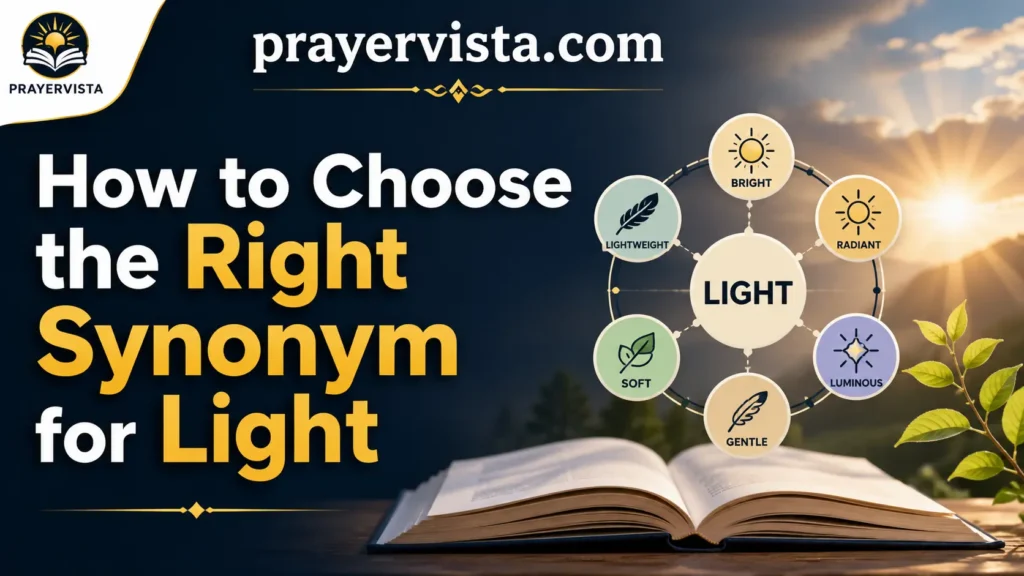 How to Choose the Right Synonym for Light