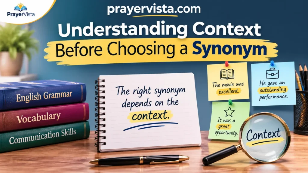 Understanding Context Before Choosing a Synonym