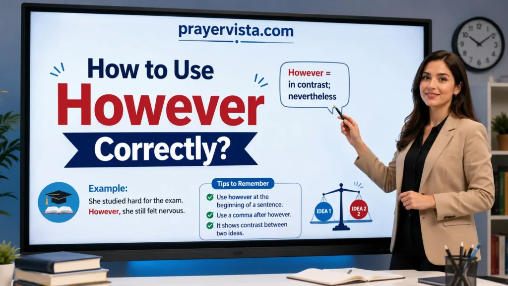 How to Use However Correctly?