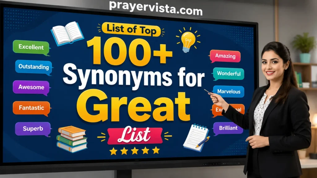 List of Top 100+ Synonyms for Great List