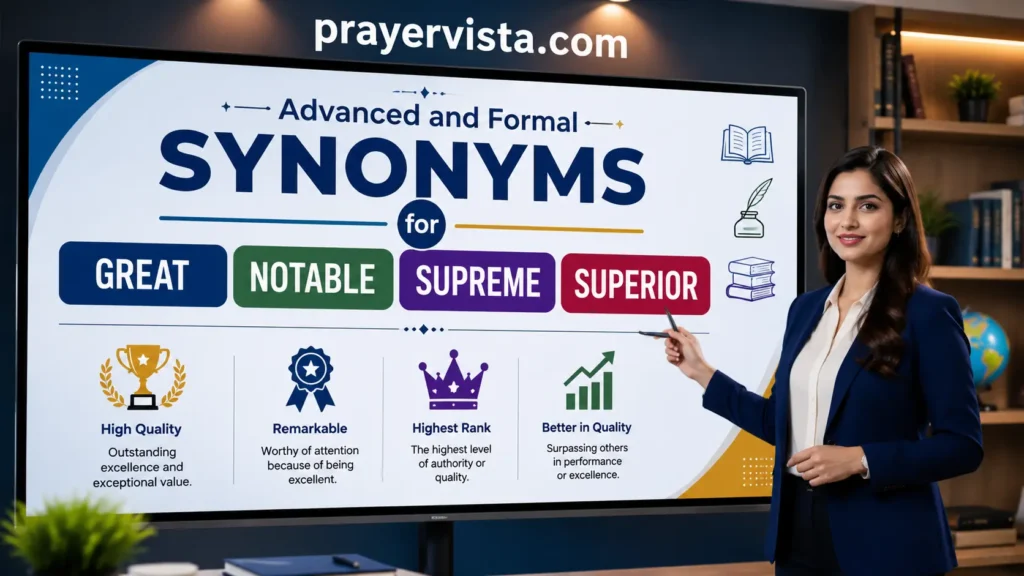 Advanced and Formal Synonyms for Great