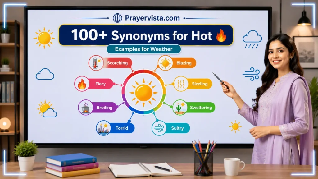 Synonyms for Hot Examples for Weather