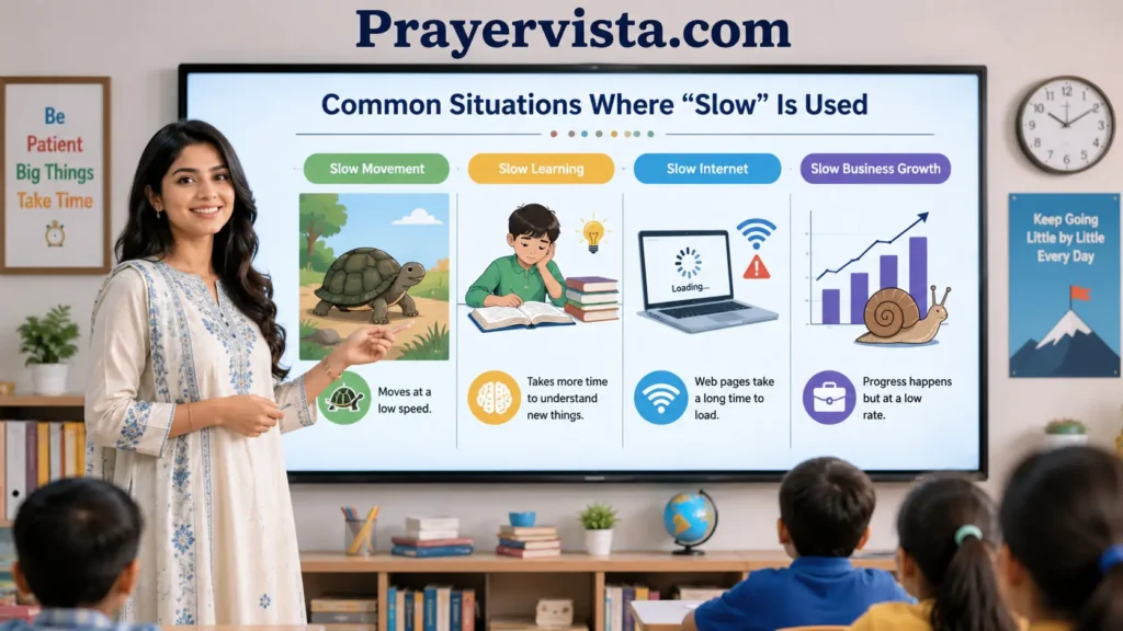 Common Situations Where "Slow" Is Used