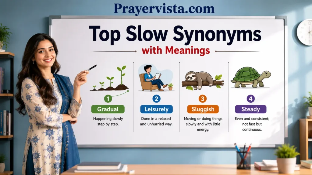 Top Slow Synonyms with Meanings