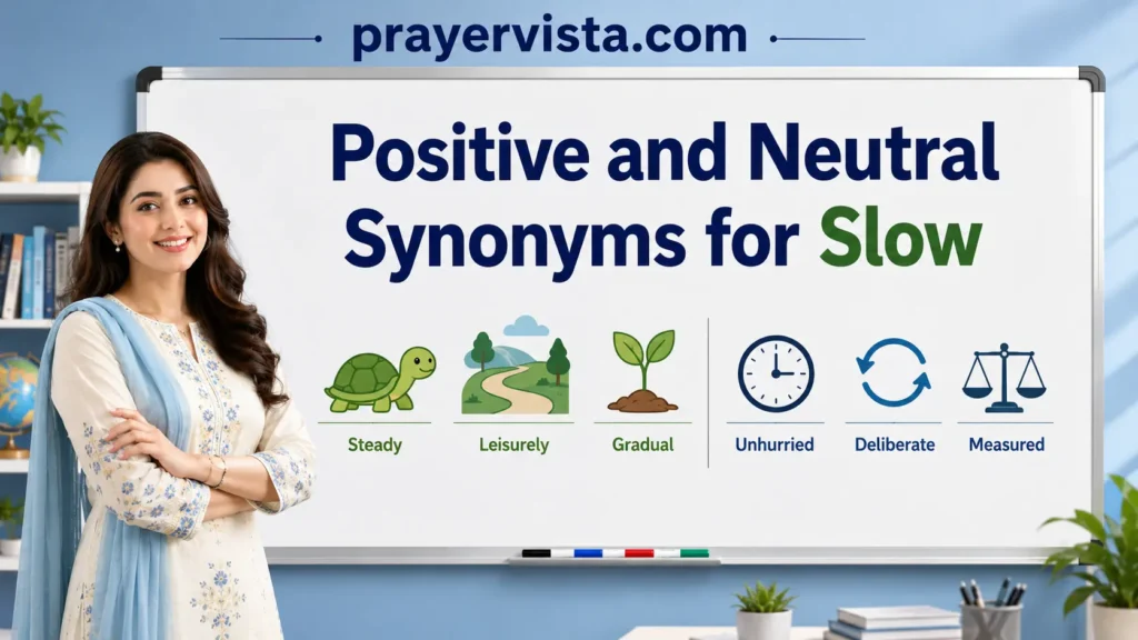 Positive and Neutral Synonyms for Slow