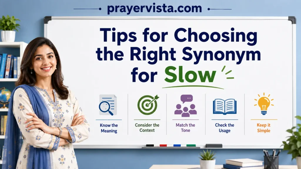 Tips for Choosing the Right Synonym for Slow