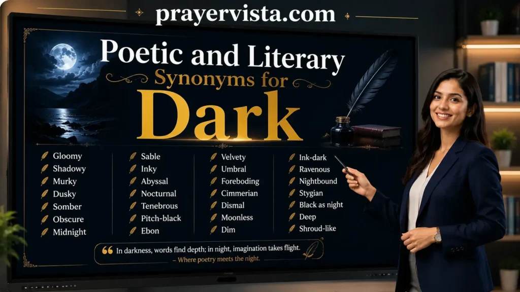 Poetic and Literary Synonyms for Dark
