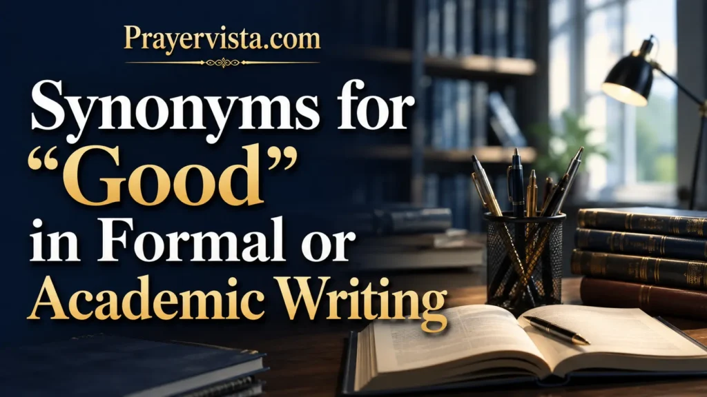 Synonyms for "Good" in Formal or Academic Writing