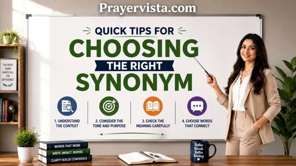 Quick Tips for Choosing the Right Synonym