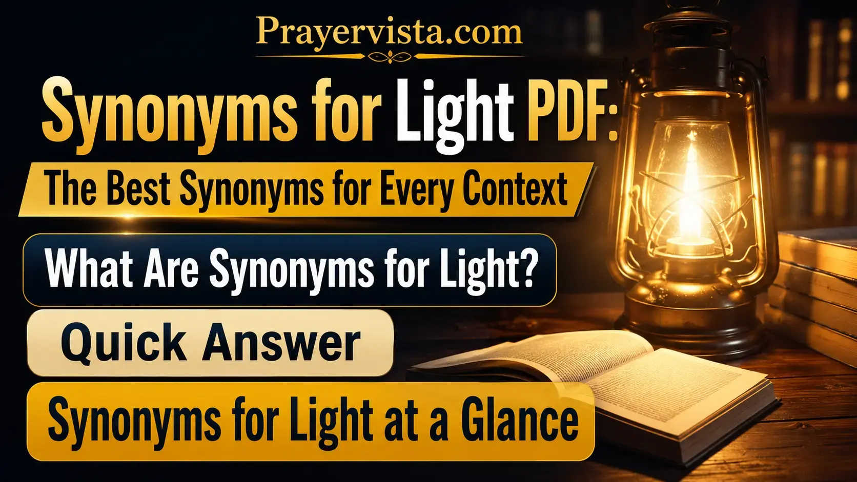 Synonyms for Light PDF