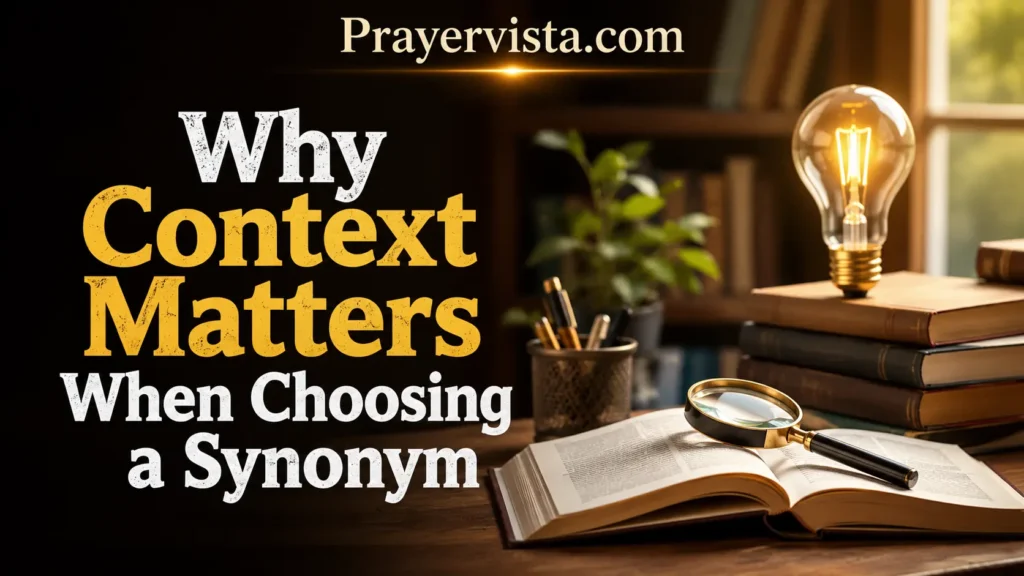 Why Context Matters When Choosing a Synonym