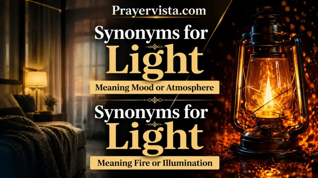 Synonyms for Light Meaning Mood or Atmosphere