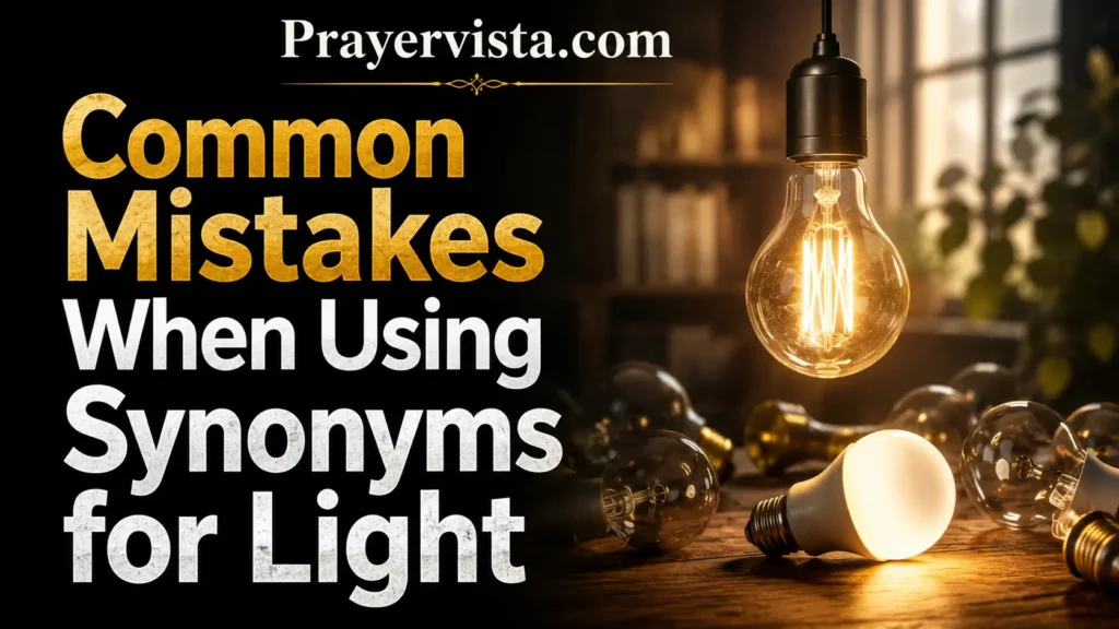 Common Mistakes When Using Synonyms for Light