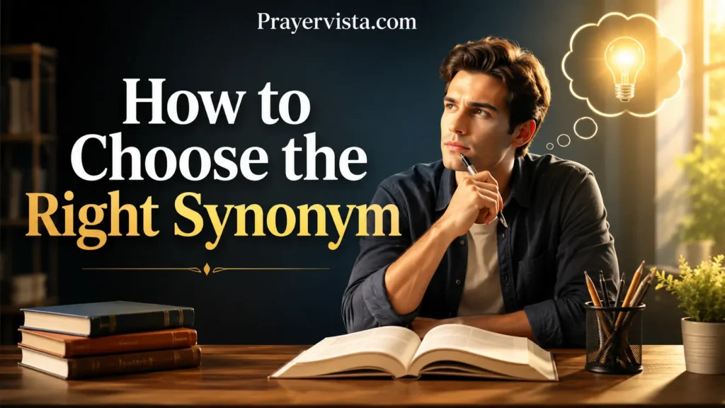 How to Choose the Right Synonym