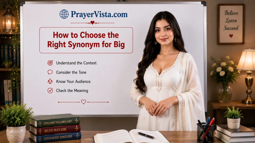 How to Choose the Right Synonym for Big