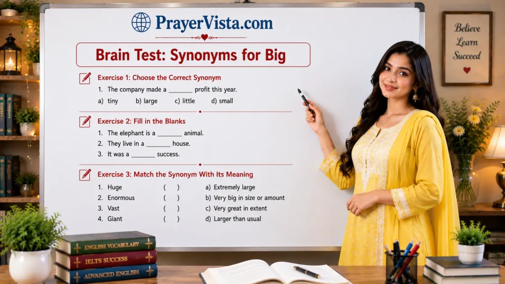 Brain Test: Synonyms for Big