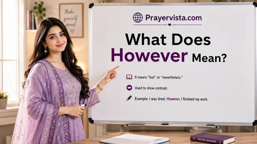 What Does However Mean?