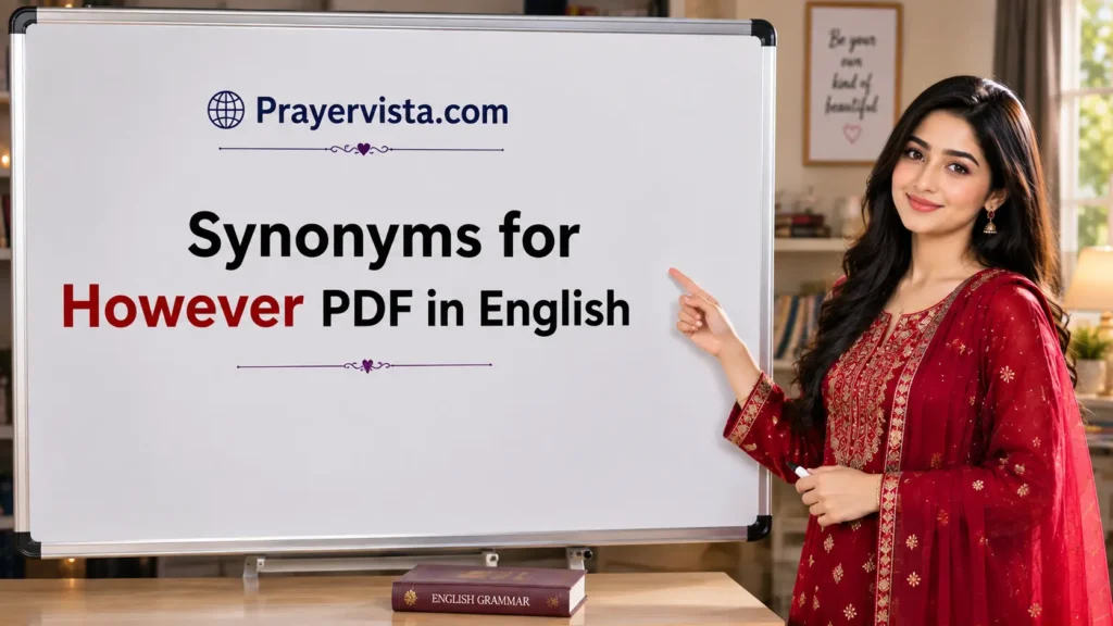 Synonyms for However PDF in English