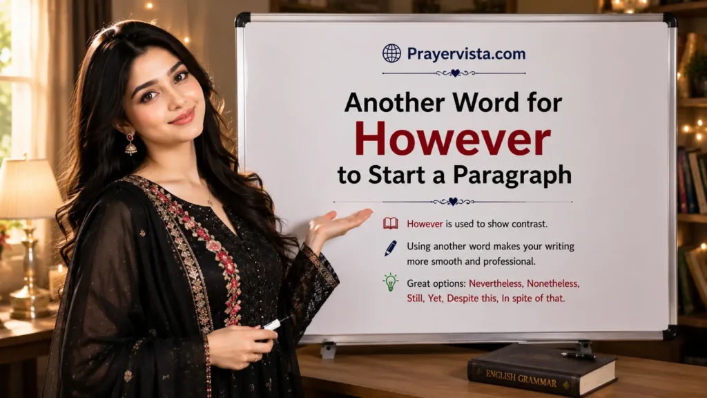 Another Word for However to Start a Paragraph
