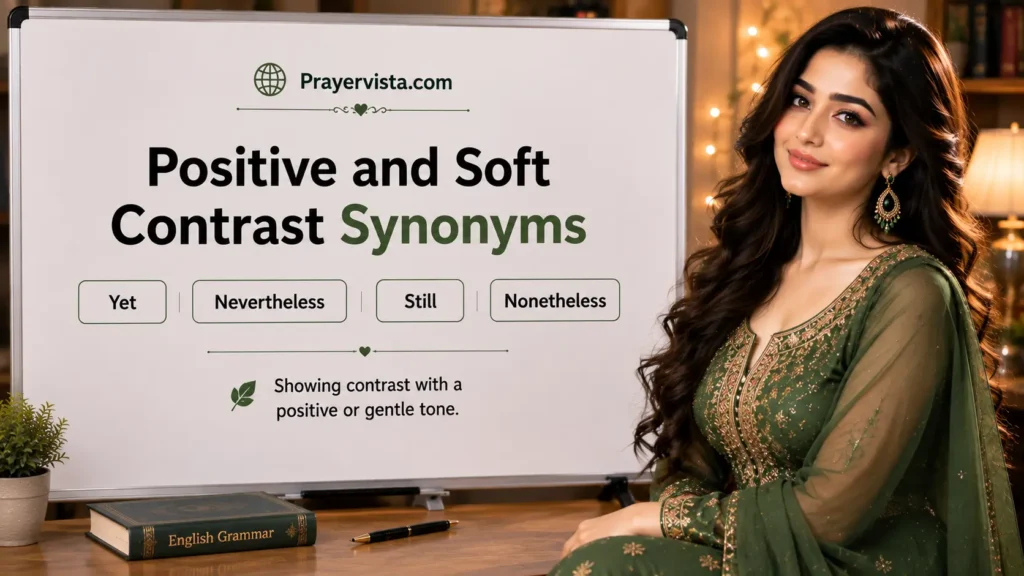 Positive and Soft Contrast Synonyms