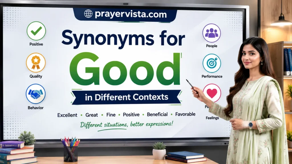 Synonyms for Good in Different Contexts