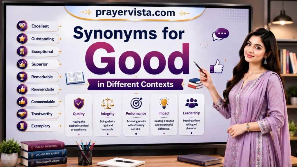 Synonyms for Good in Different Contexts