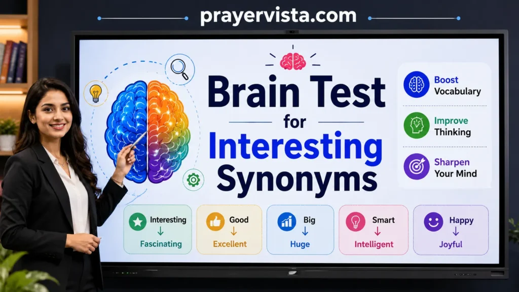 Brain Test for Interesting Synonyms