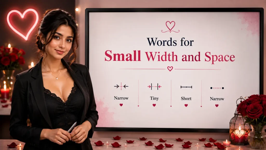 Words for Small Width and Space