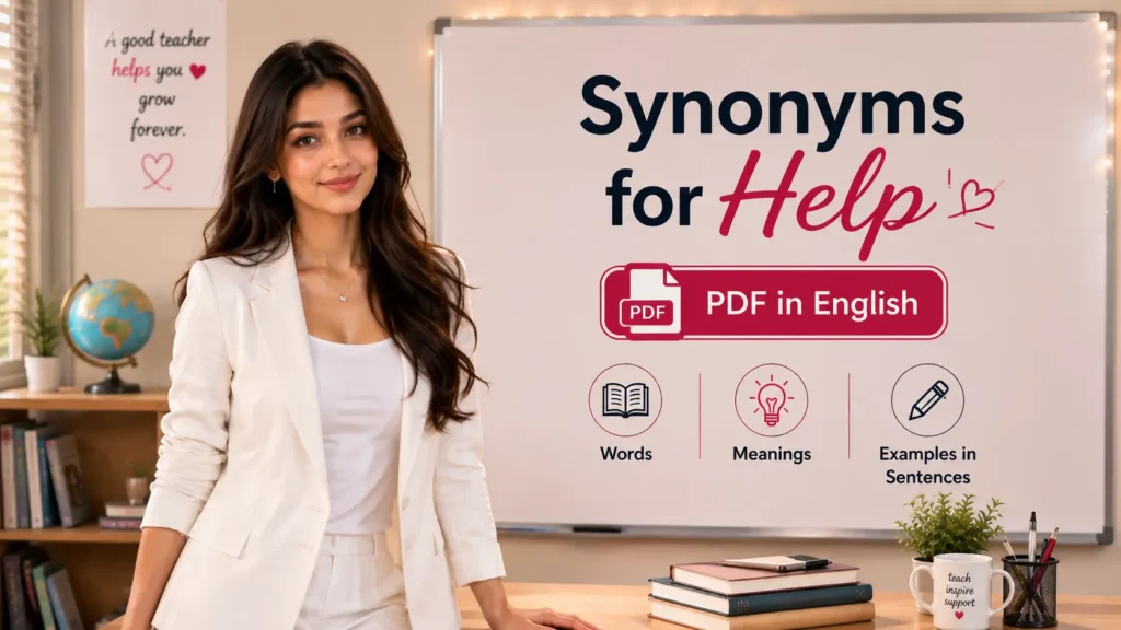 Synonyms for Help PDF in English